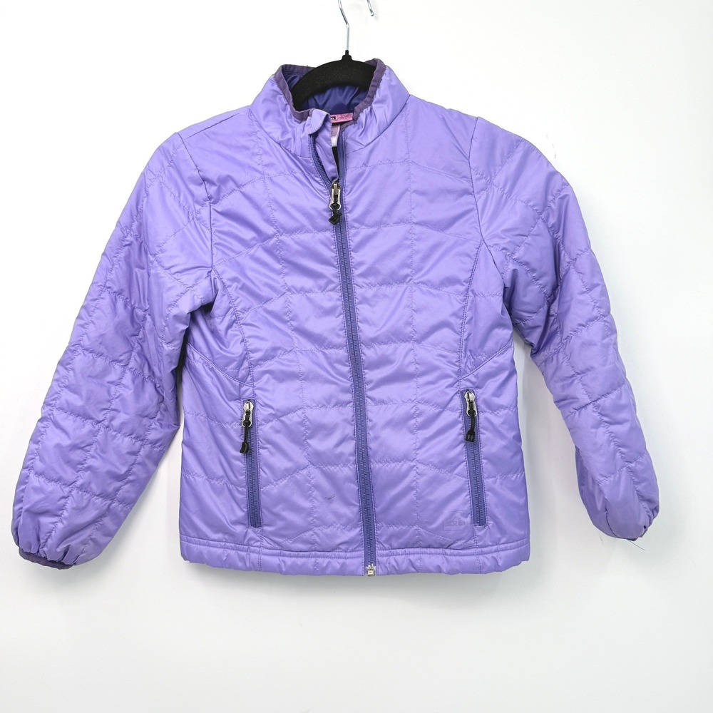 REI Revelcloud Puffer Jacket Girls S Purple Gorpcore Colorful Outdoors Outerwear